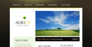 Gratis jordbruk online -företag WordPress tema