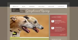 Gratis WordPress-lay-out en websitesjabloon voor honden