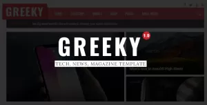 Greeky - Technology News, Magazine HTML Template