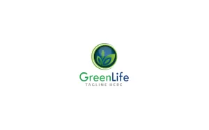 Green Life Logo Design Template