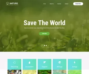 Free Green WordPress Theme Download 4 Environmental Websites