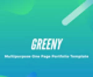 Greeny - Personal Portfolio Landing Page HTML Template