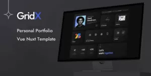 GridX – Personal Portfolio Vue Nuxt Template