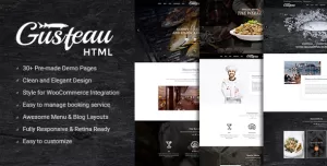 Gusteau – Elegant Food and Restaurant HTML Template