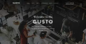 Gusto - Cafe & Restaurant WordPress-tema