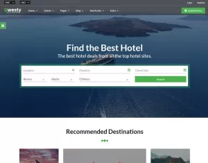 Gwesty - Hotel Booking Website Template - TemplateMonster