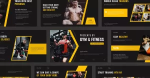 Gym & Fitness Presentation Template - TemplateMonster