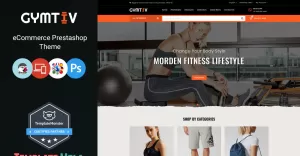 Gymtiv - Fitness Store PrestaShop Theme - TemplateMonster
