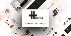 H Decor – Creative PSD Template for Furniture Business Online