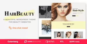 Hair Beauty - Barber and Stylist WordPress Theme