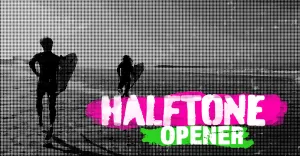 Halftone Grunge Opener  After Effects template
