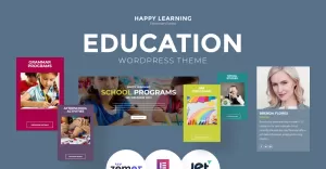 Happy Learning - Education Multipurpose Modern WordPress Elementor Theme