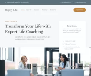Happy Life Club - Business Tutor Elementor Template Kit