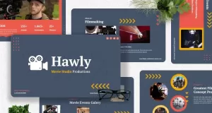 Hawly - Movie Production Keynote Template - TemplateMonster