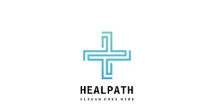 Health Medical Care Cross Logo Template - TemplateMonster