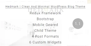 Hedmark  Clean & Minimal Responsive WordPress Blog Theme