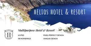 HELIOS - Multipurpose Hotel & Resort PSD Template