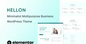 Hellon - Minimalist Multipurpose Fully Responsive Business WordPress Theme