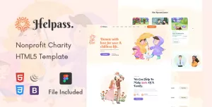 Helpass - Charity Nonprofit HTML5 Template