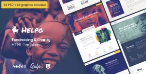 Helpo  Fundraising & Charity HTML Template