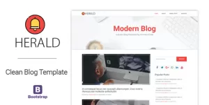 Herald Modern and Clean Blog HTML Template