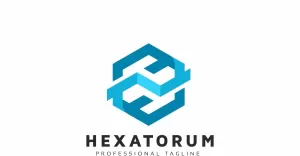 Hexagon Technology Modern Logo Template - TemplateMonster