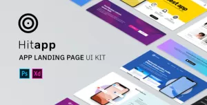 HitApp App Landing Page UI Kit