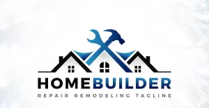 Home House Builders Repair Remodeling Logo Design