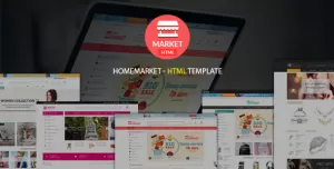 Home Market  Creative & Modern Responsive eCommerce  HTML Template