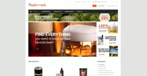 Homebrew Supply Shop Magento Theme