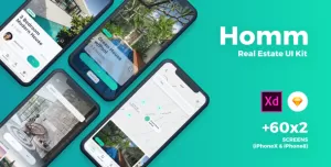 Homm - Real Estate Sketch UI Kit