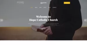 Hope - Catholic Church Multipage Modern HTML Website Template