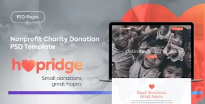 Hopridge - Nonprofit Charity Donation PSD Template