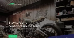 Horsepower - Motorcycle Repairs Premium Moto CMS 3 Template
