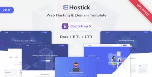 Hostick - Web Hosting & Domain Bootstrap 5 Landing Template