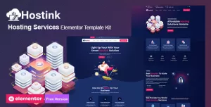 Hostink - Hosting Services Elementor Template Kit