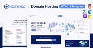 HOSTOSO - Hosting & Webhosting Service HTML5 Website