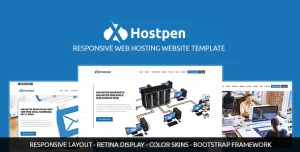 Hostpen  Responsive Web Hosting Domain Technology Site Template