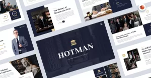Hotman - Law Firm Powerpoint Template - TemplateMonster
