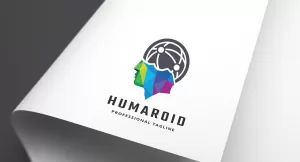 Human Android Logo Template