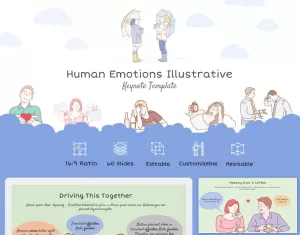 Human Emotions Illustrative - Keynote template