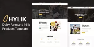 Hylik - Dairy Farm and Milk Products HTML5 Template