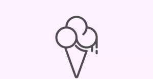 Ice Cream Minimal Logo, Vector Tasty, And Sweet Ice Cream.