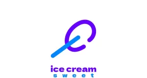 Ice Cream Sweet Letter C Logo
