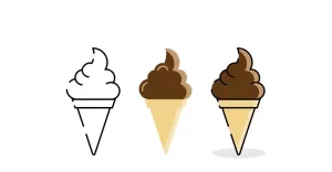 Ice Cream Vector Illustration V10