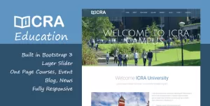 Icra - Education Joomla Template