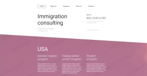 Immigration Consulting Website Template - TemplateMonster