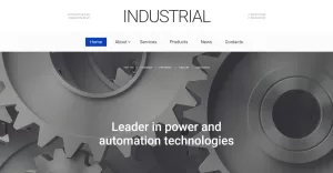 Industrial Technology Website Template - TemplateMonster