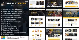 Industry Press - Factory HTML Template