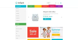 Infant Clothing Store OpenCart Template - TemplateMonster